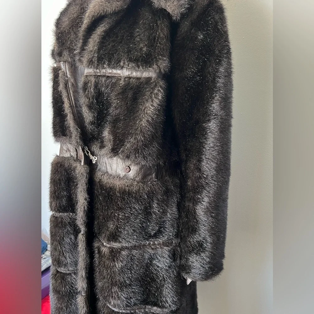 Vintage Mary Lane Full Length Womens Fur Coat Sz 16 - Picture 4 of 13
